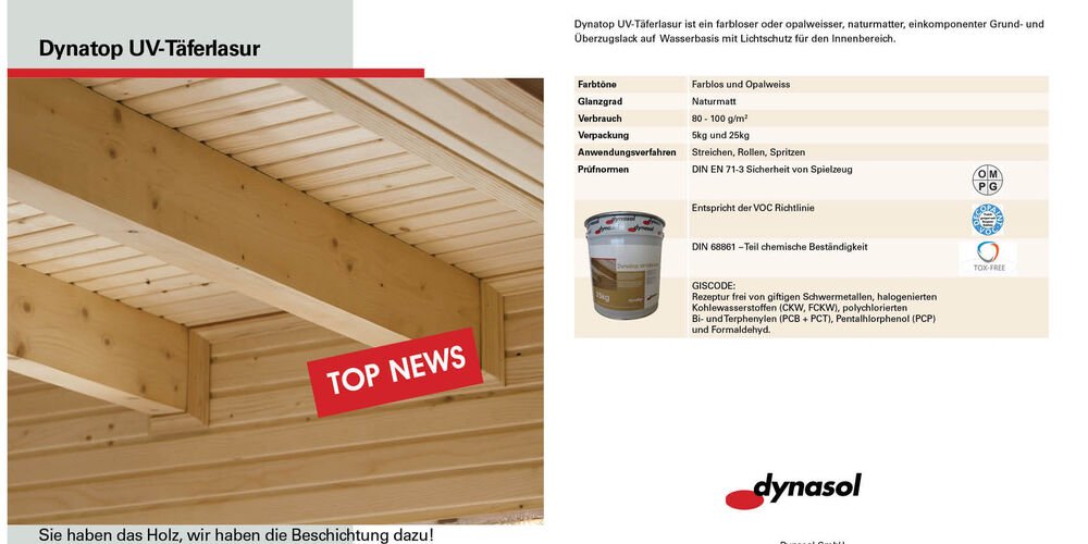 Dynatop UV-Täferlasur